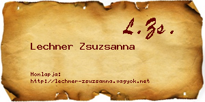 Lechner Zsuzsanna névjegykártya