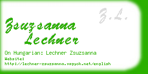zsuzsanna lechner business card